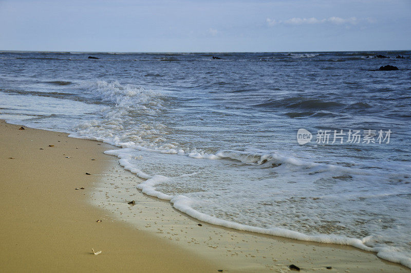 田园诗般的海滩