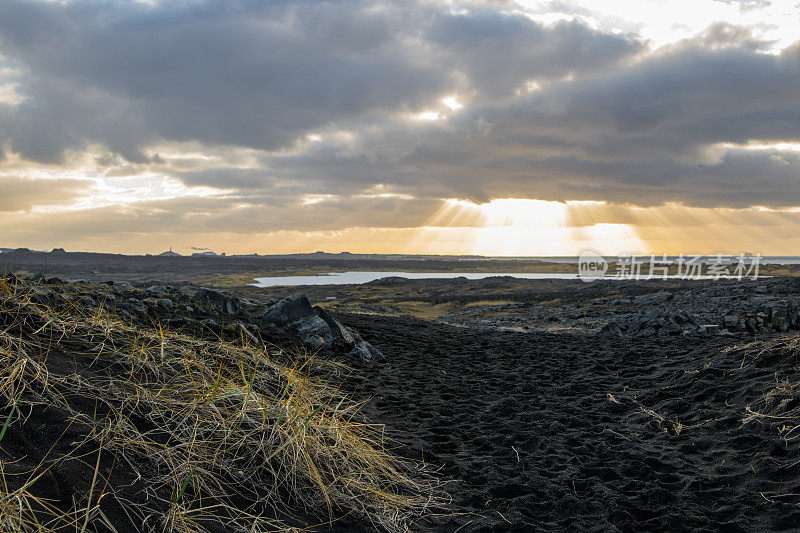 冰岛雷克雅斯半岛海滩