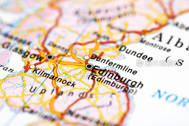 苏格兰爱丁堡地图