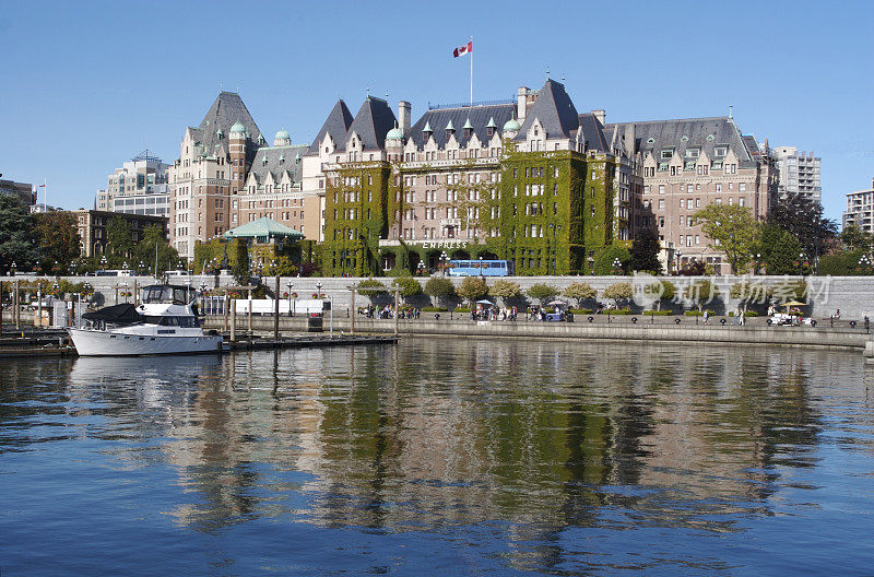 庄严的皇后酒店在维多利亚，加拿大
