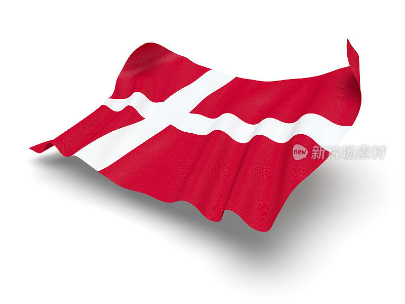 盘旋的丹麦国旗(剪影小径)