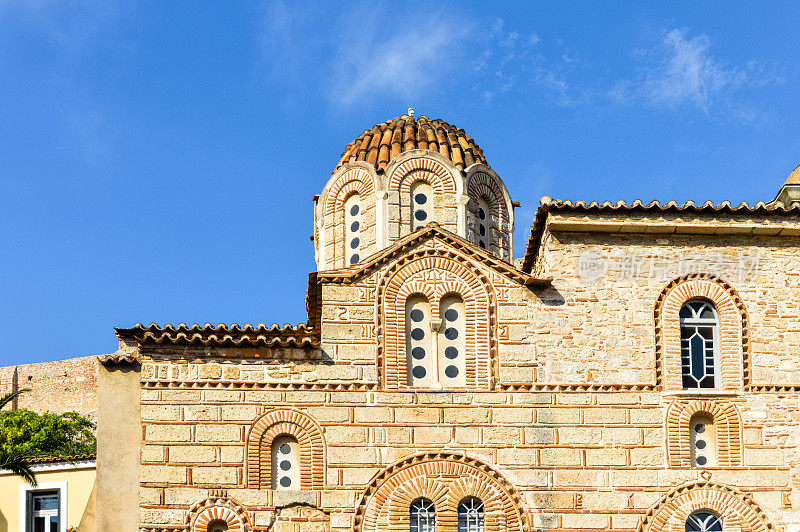 希腊雅典普拉卡地区的东正教希腊教堂
