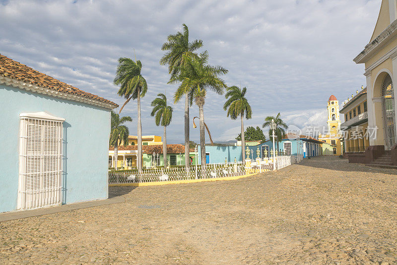 古巴特立尼达的传统建筑街道