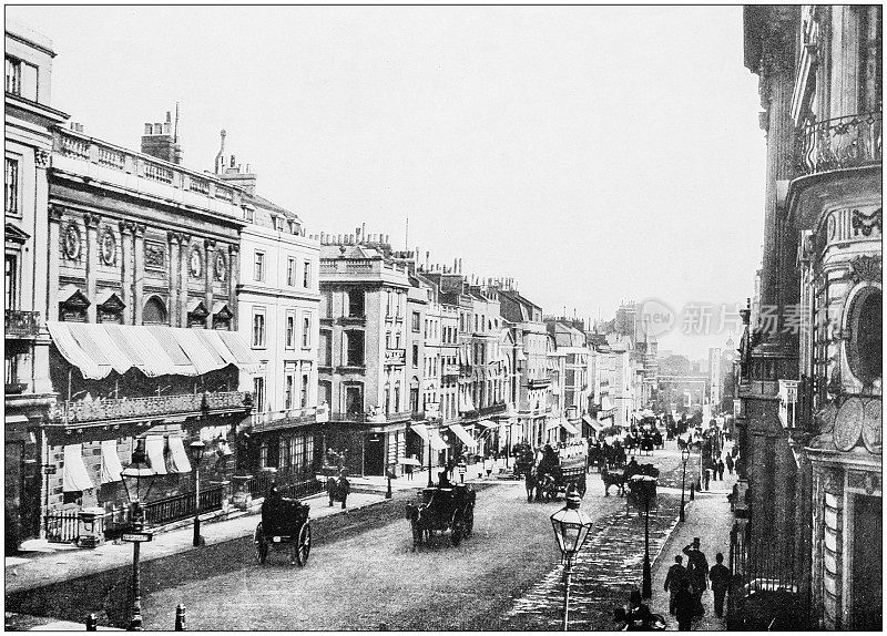伦敦的古老照片:圣詹姆斯街