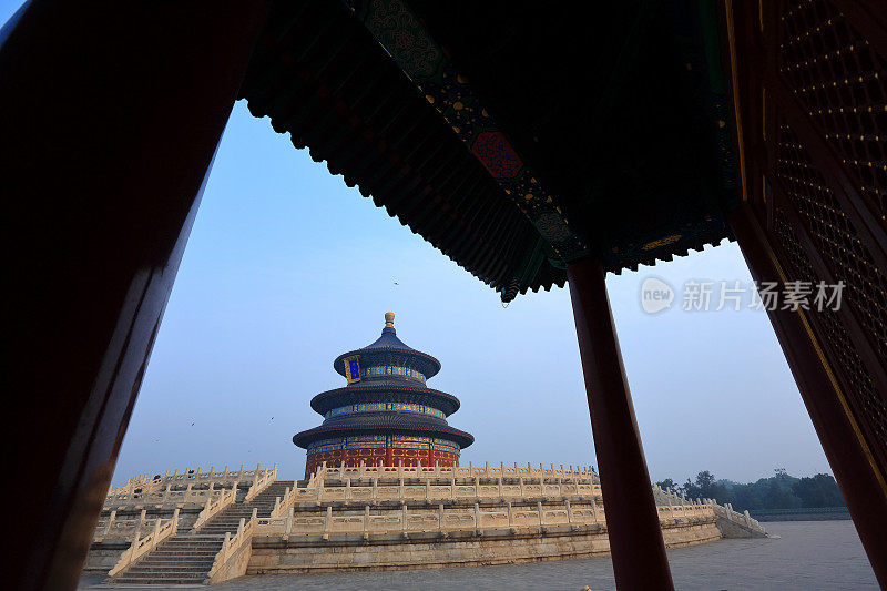 天坛是北京的著名景点，中国具有复制空间