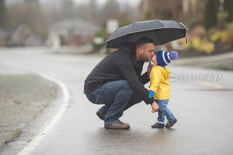 雨中漫步