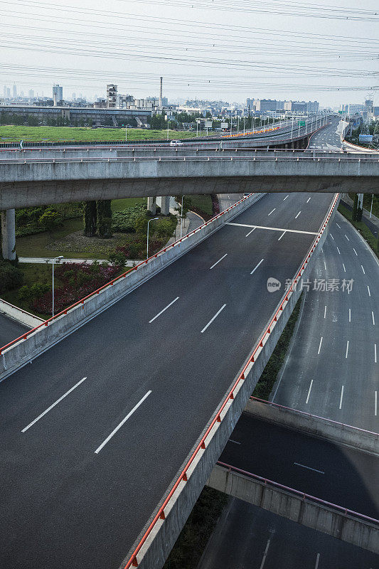 中国上海的高架路