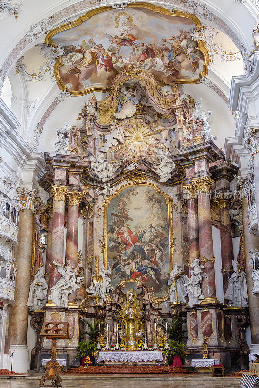 奥托伯伦修道院，主祭坛(德国巴伐利亚)