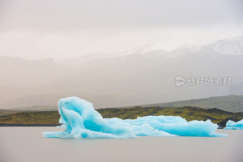 冰岛Fjallsarlon冰山泻湖景观