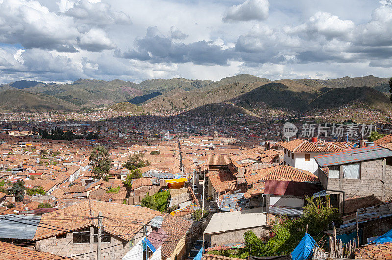 秘鲁库斯科市的高架景观