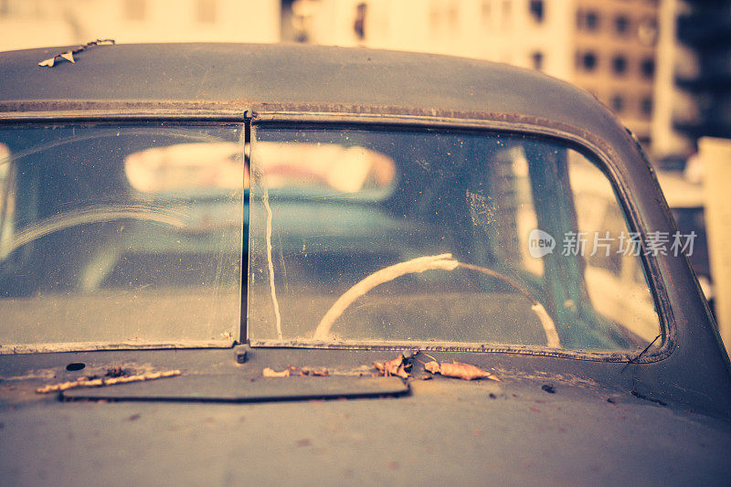挡风玻璃,复古的车