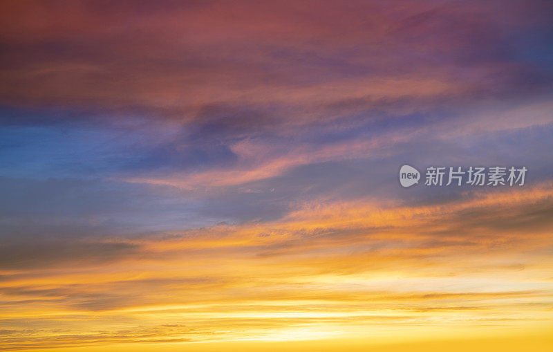 日落或日出天空背景