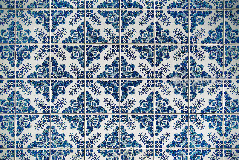 传统的葡萄牙瓷砖