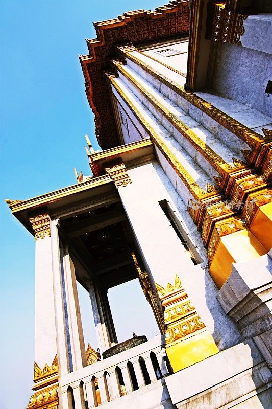 泰国曼谷，卧佛寺的庙宇建筑。