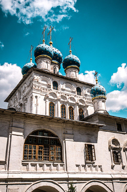 俄罗斯莫斯科的蓝塔教堂