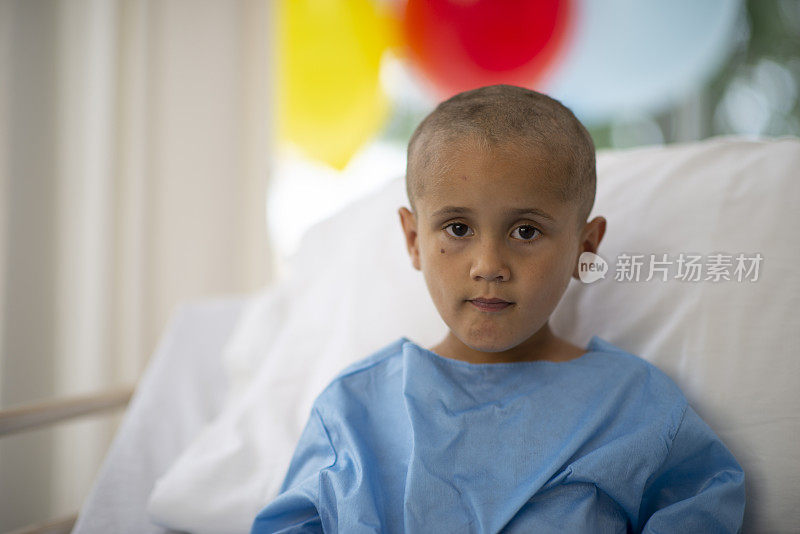 一个得了癌症的小男孩进了医院