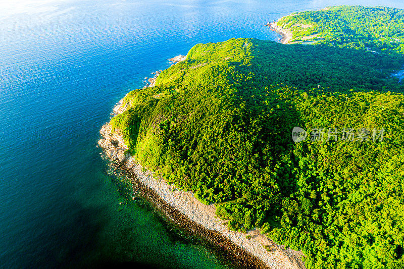 无人机拍摄位于西贡的塔门或草岛海景