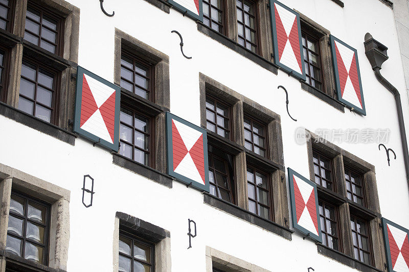 传统风格的德国建筑的窗户