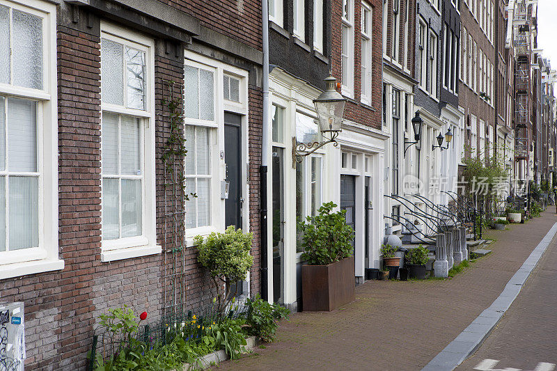 阿姆斯特丹的一排联排别墅