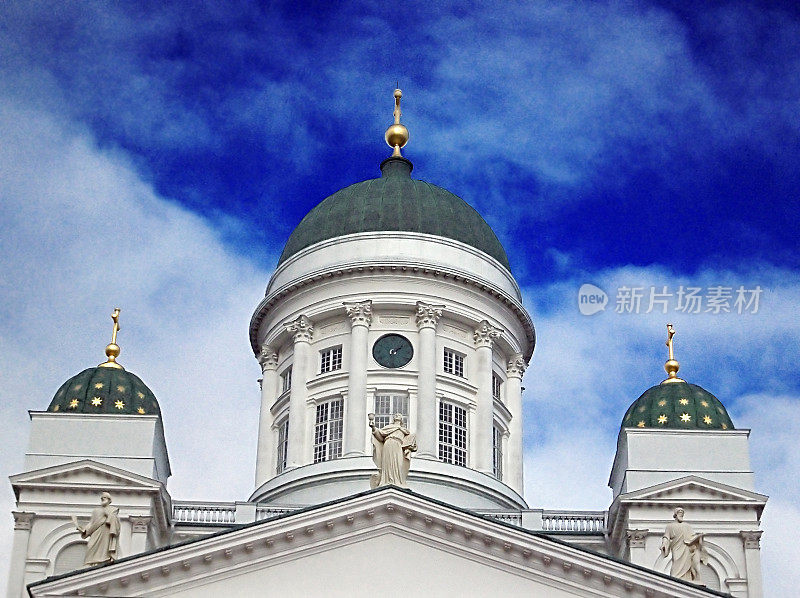 美丽的赫尔辛基大教堂，赫尔辛基，芬兰