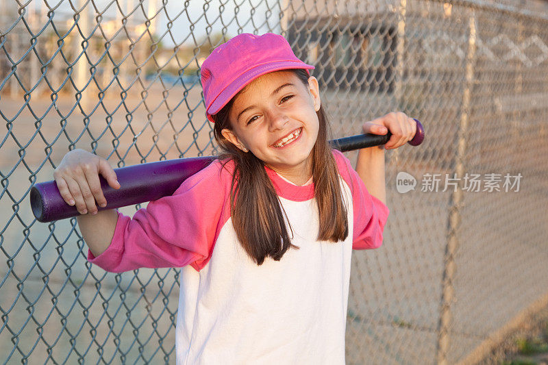 快乐棒球小女孩