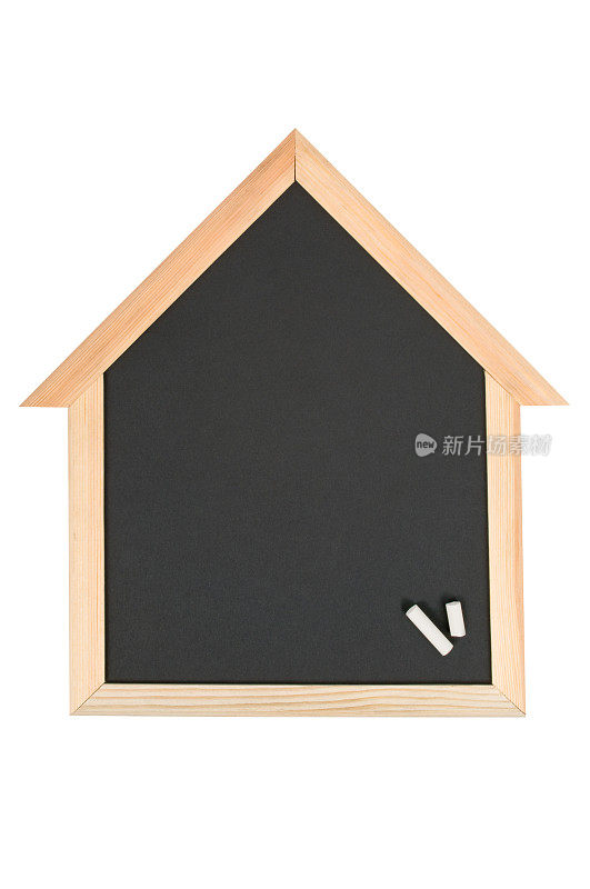 房子形状黑板