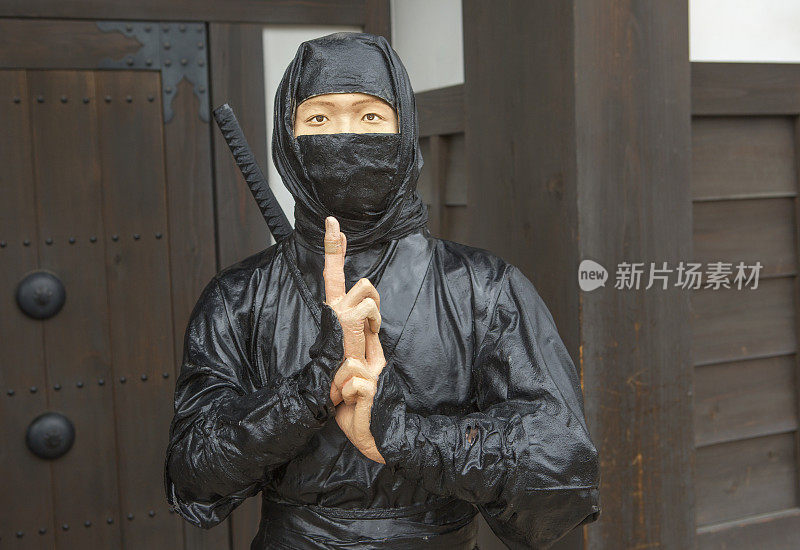 武士武士忍者模型在东映工作室在日本京都