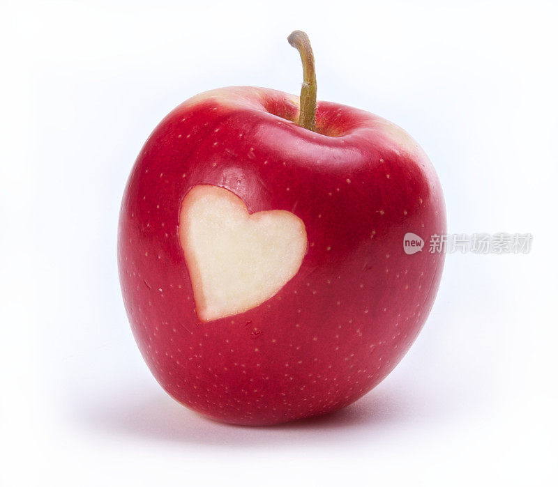 心形的红苹果