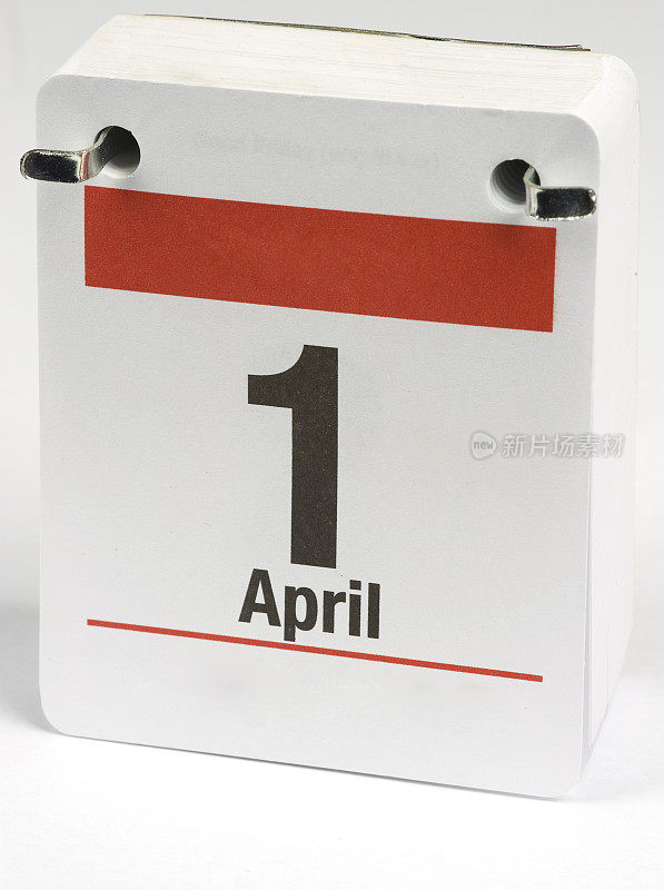 翻盖桌面日历4月1日