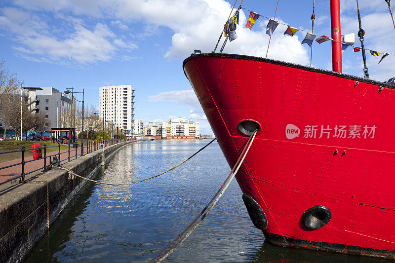 红船，加的夫湾，威尔士