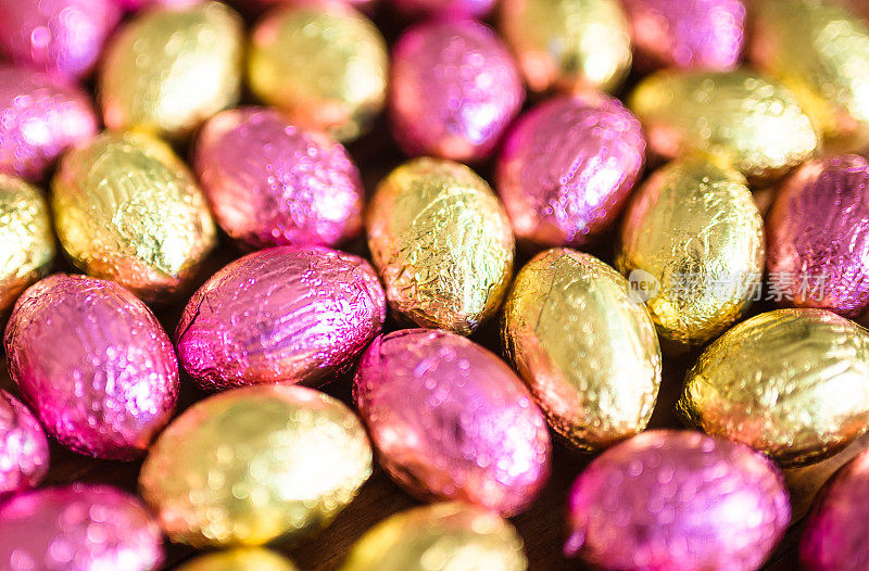 巧克力复活节彩蛋背景