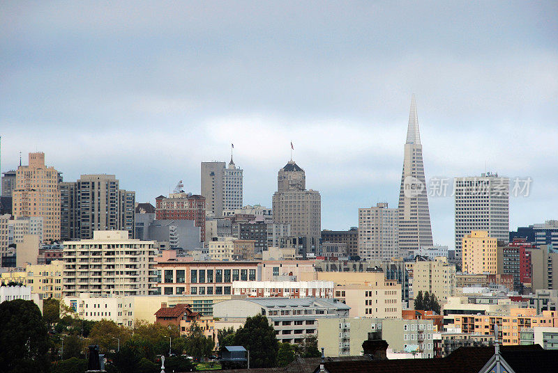 俯瞰旧金山市中心