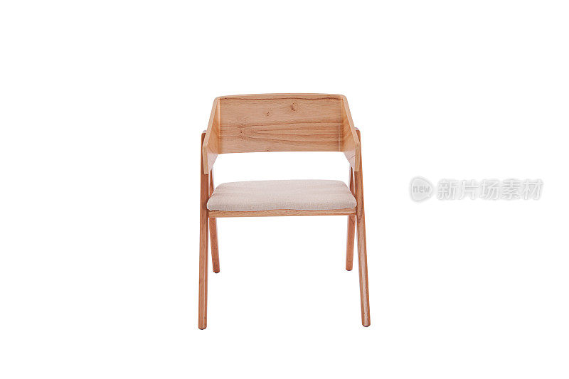 扶手椅。白色背景的现代设计师椅子。