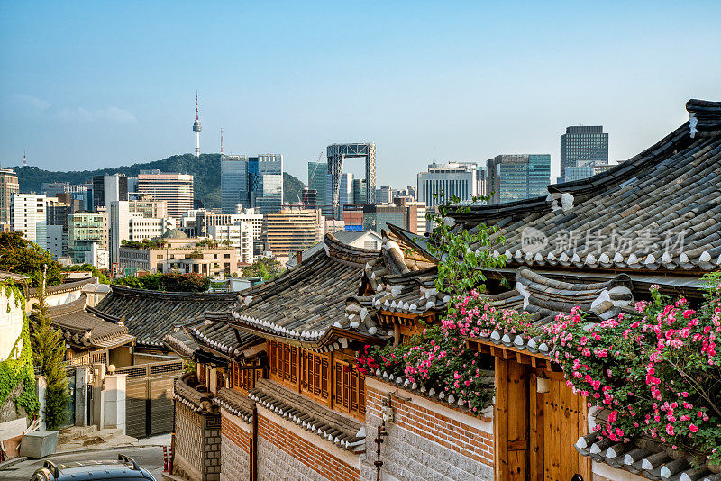 韩国首尔北川韩屋村