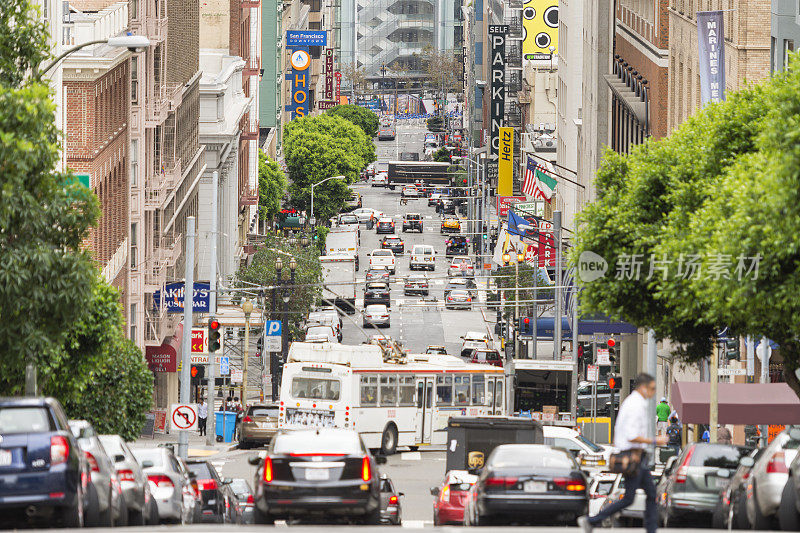 旧金山泰勒街交通