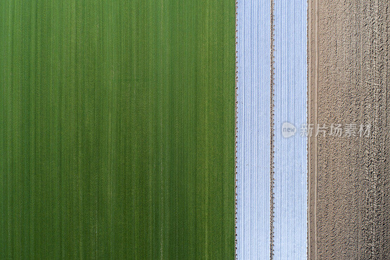 农业区域-鸟瞰图