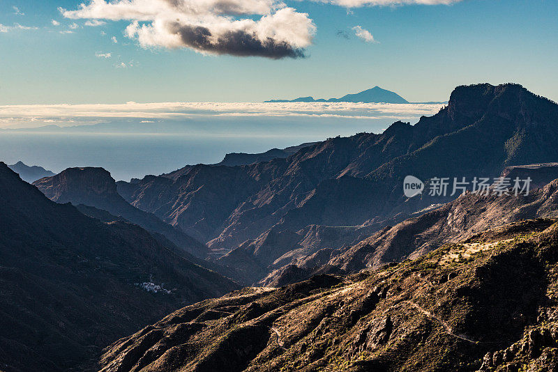 格兰卡纳利亚和埃尔泰德的山景