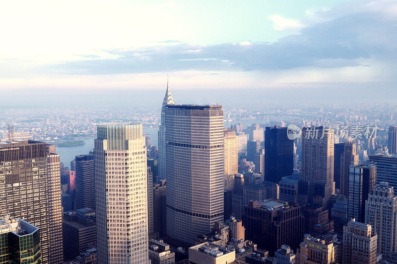 天际线，曼哈顿中城，纽约市。