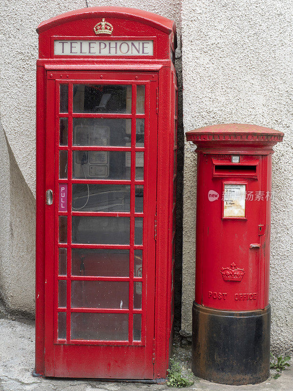 英国电话亭和邮政信箱