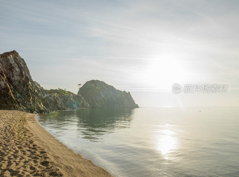 地中海海岸线的美景