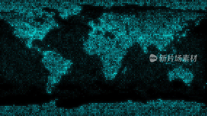 世界地图，全球业务，全球，地图，区块链