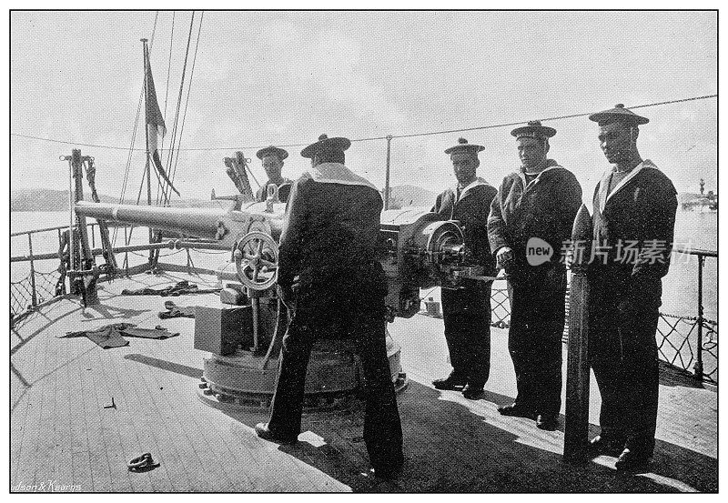 英国海军和陆军的古董照片:鱼雷船