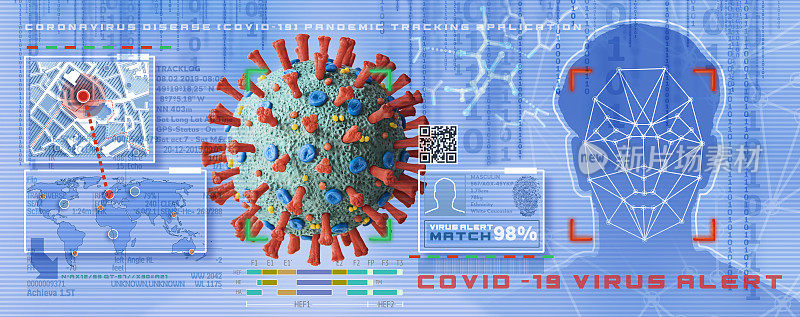 冠状病毒Covid-19跟踪应用检测病毒