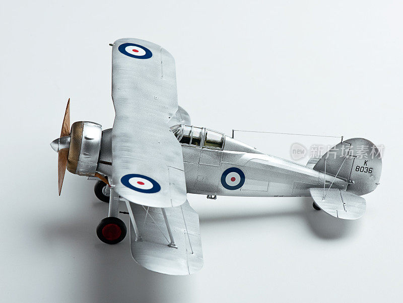 塑料比例模型工具包双翼飞机。