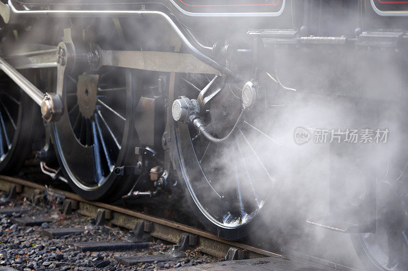 英国，英国，蒸汽机车主传动轮