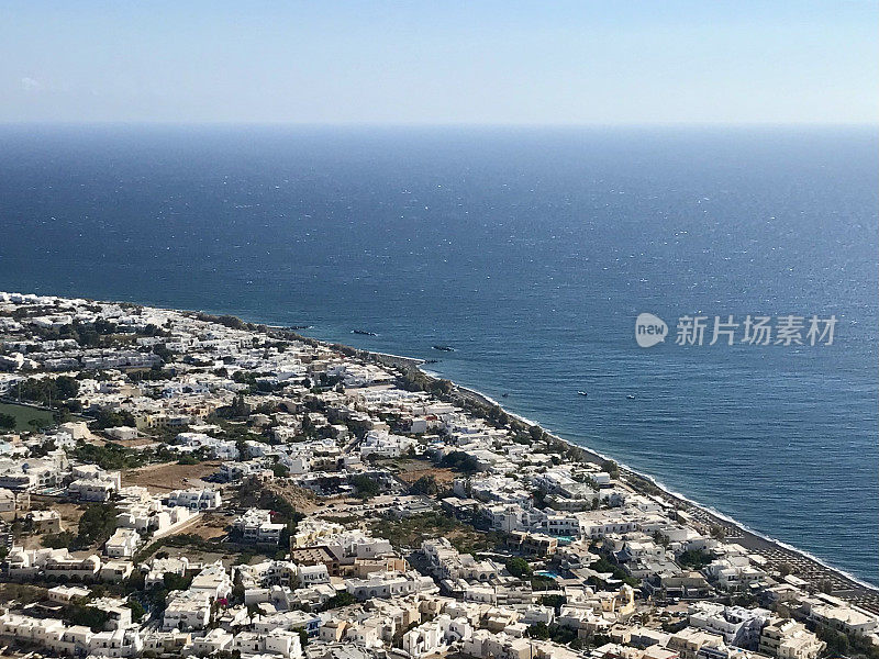 希腊-圣托里尼-卡马里风景