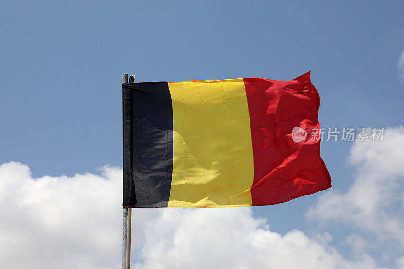 挥舞比利时国旗
