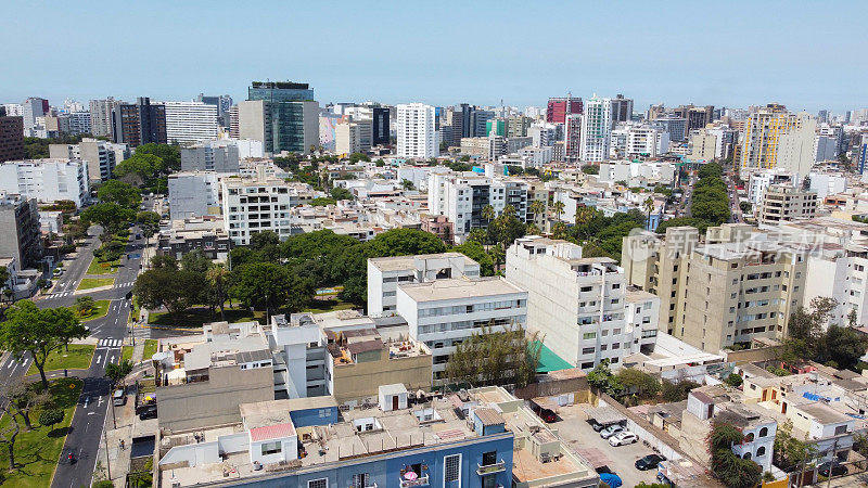 米拉弗洛雷斯住宅和街道，利马，秘鲁