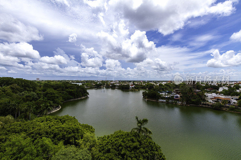 Villahermosa，墨西哥，城市景观