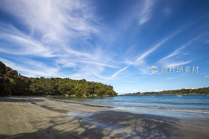 Waiheke岛海岸线，奥克兰，新西兰